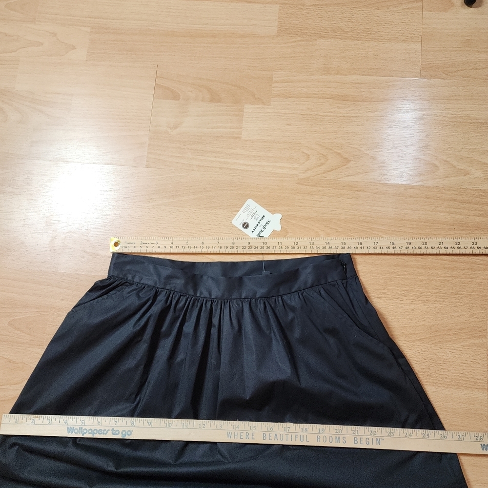 NWT ModCloth x Hello Kitty Let's Go Rainbow A-Line Black Skirt Cotton Large - Picture 7 of 16